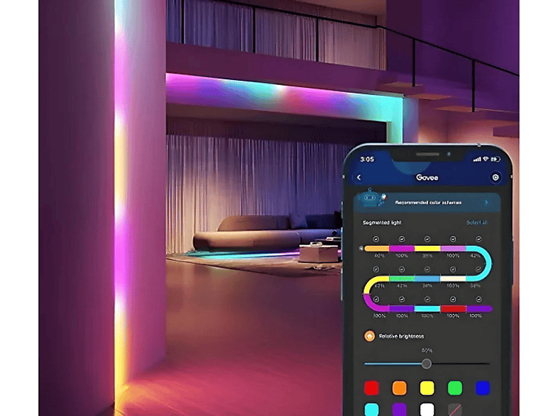 Taśma LED GOVEE H615A 5m Wi-Fi – zdjęcie 3