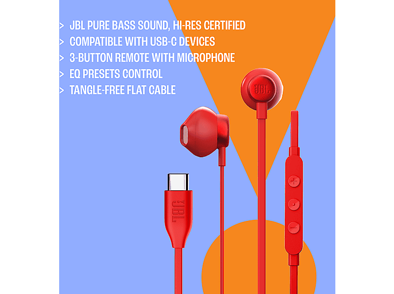 Thumbnail - JBL TUNE 305C, In-ear Kopfhörer Black