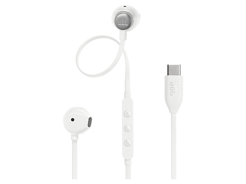 JBL TUNE 305C, In-ear Kopfhörer White