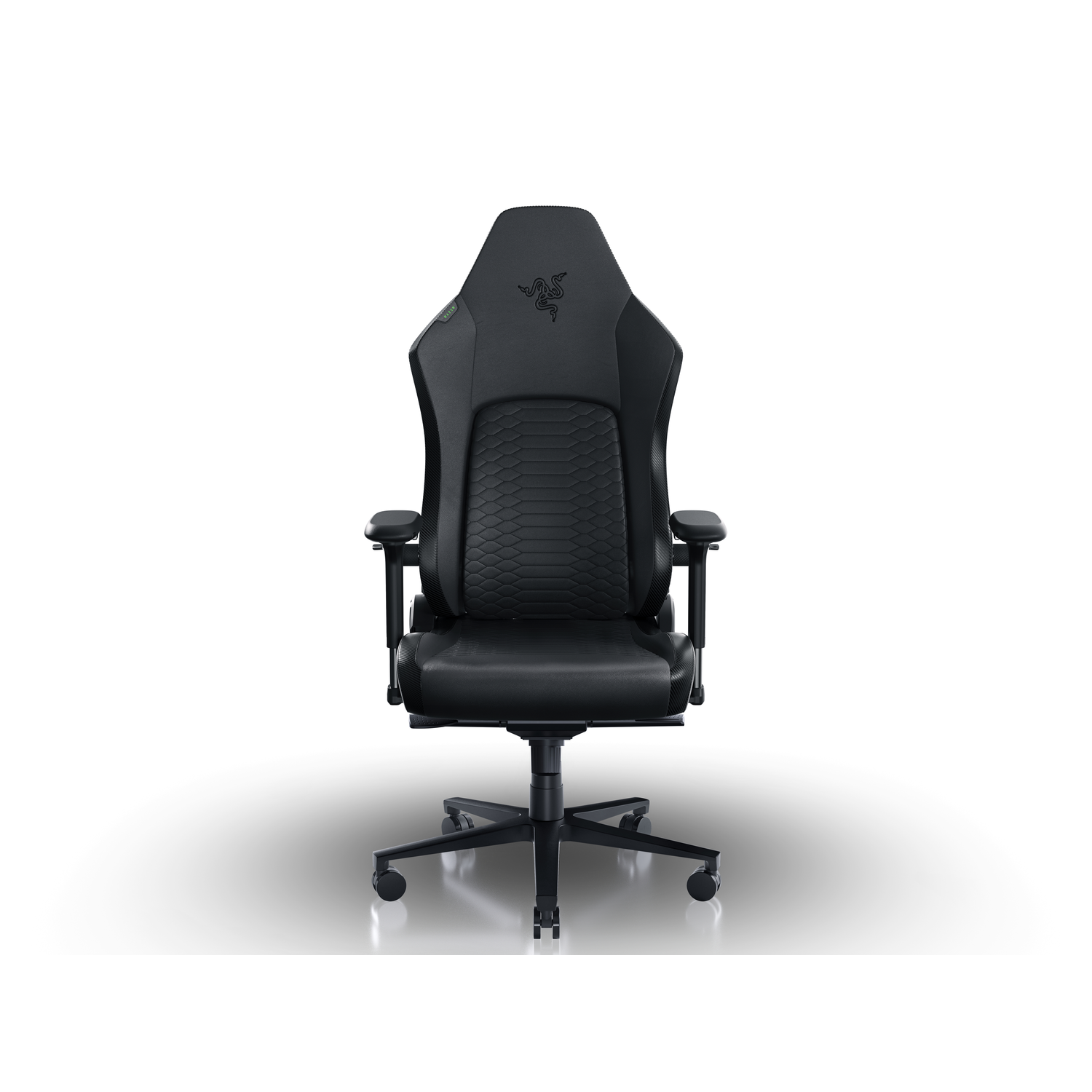 Une chaise de jeu noire avec le logo Razer.