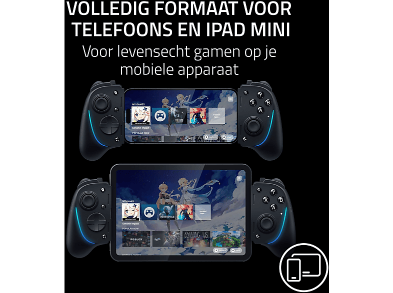 RAZER Kishi V3 USB-C Gaming Controller für/ab iPhone(s) 15 & Android Smartphones