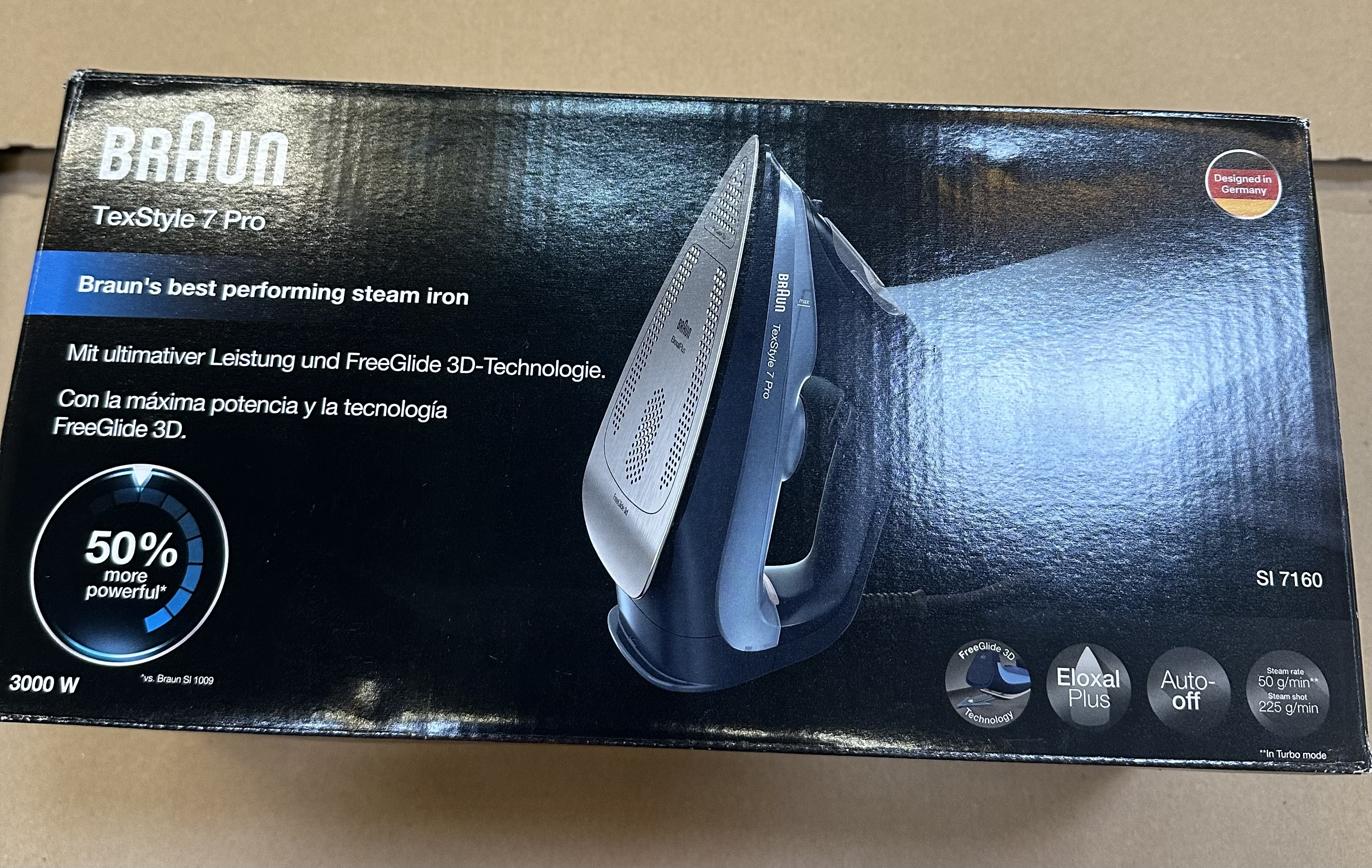 OUTLET- Żelazko BRAUN TexStyle 7 Pro SI 7160 BL Niebiesko-granatowy