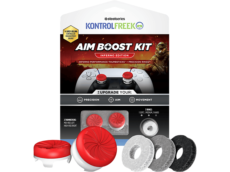 Kontrolfreek Controller Accessoires Inferno Aim Boost Kit PS5/ps4 Rood (6152-ps5)