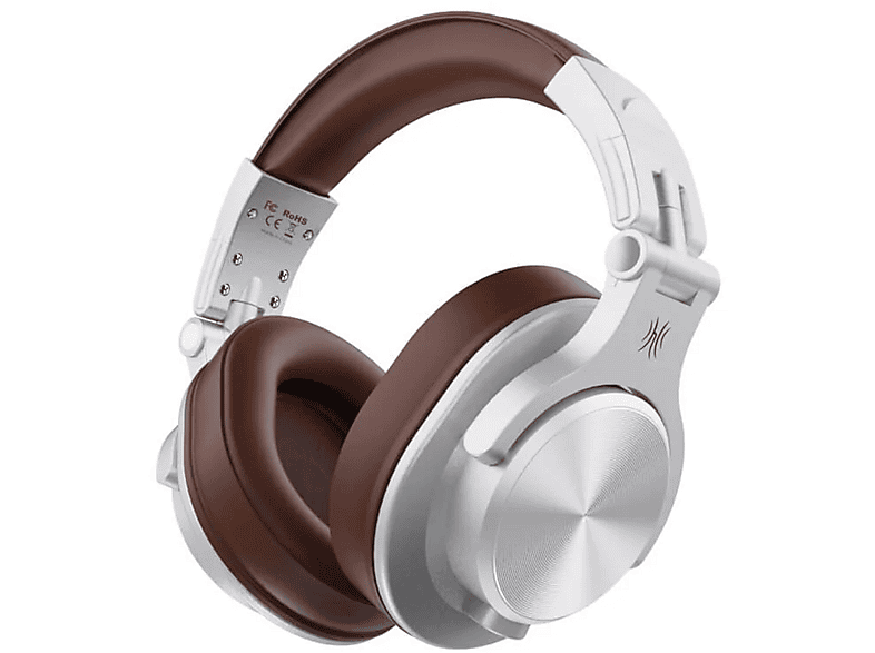 OneOdio A70 Bluetooth und Wired DJ-Kopfhörer, Silber/Braun — Foto 2 von 2