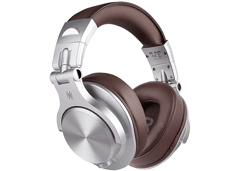 OneOdio A70 Bluetooth und Wired DJ-Kopfhörer, Silber/Braun