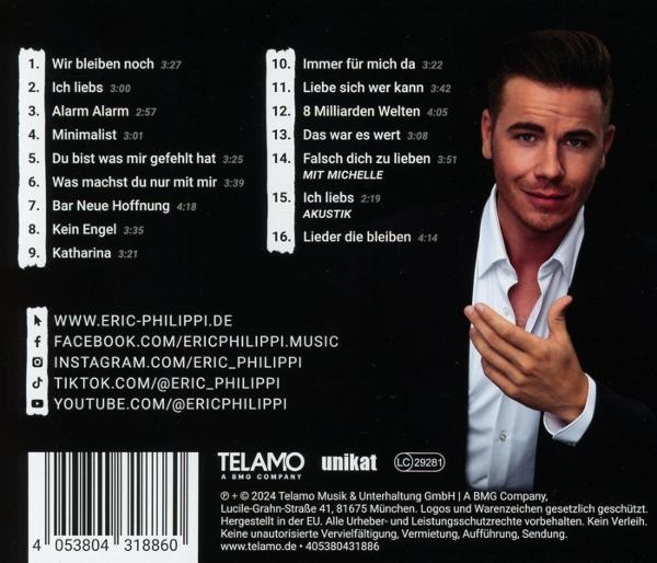 CD-Cover mit lächelndem Mann. Das Cover hat eine Titelliste.