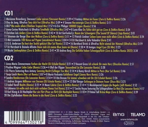 Text auf einem CD-Case mit Titellisten und Urheberrechtshinweisen.