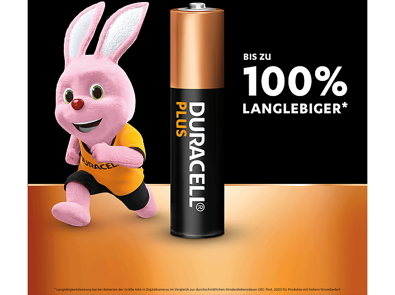 DURACELL 141179 AAA Batterie, Alkaline, 1.5 Volt 8 Stück