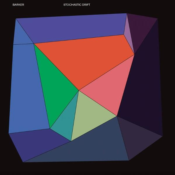 Barker's Albumcover. Es ist abstrakt mit mehreren geometrischen Formen in verschiedenen Farben auf Schwarz.