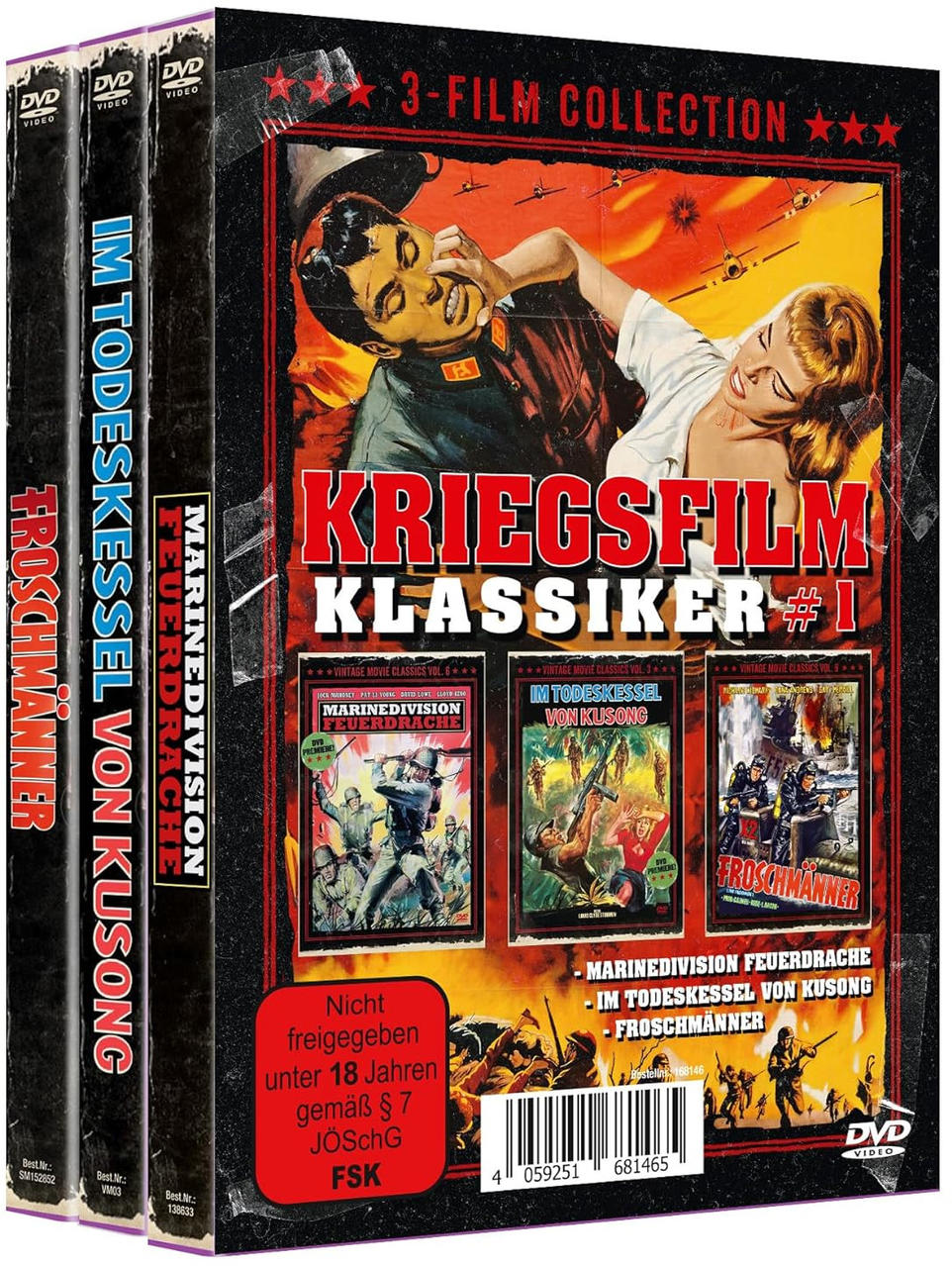 Ein Filmplakat mit verschiedenen Szenen aus einem erotischen Film. Das Plakat hat mehrere Felder.