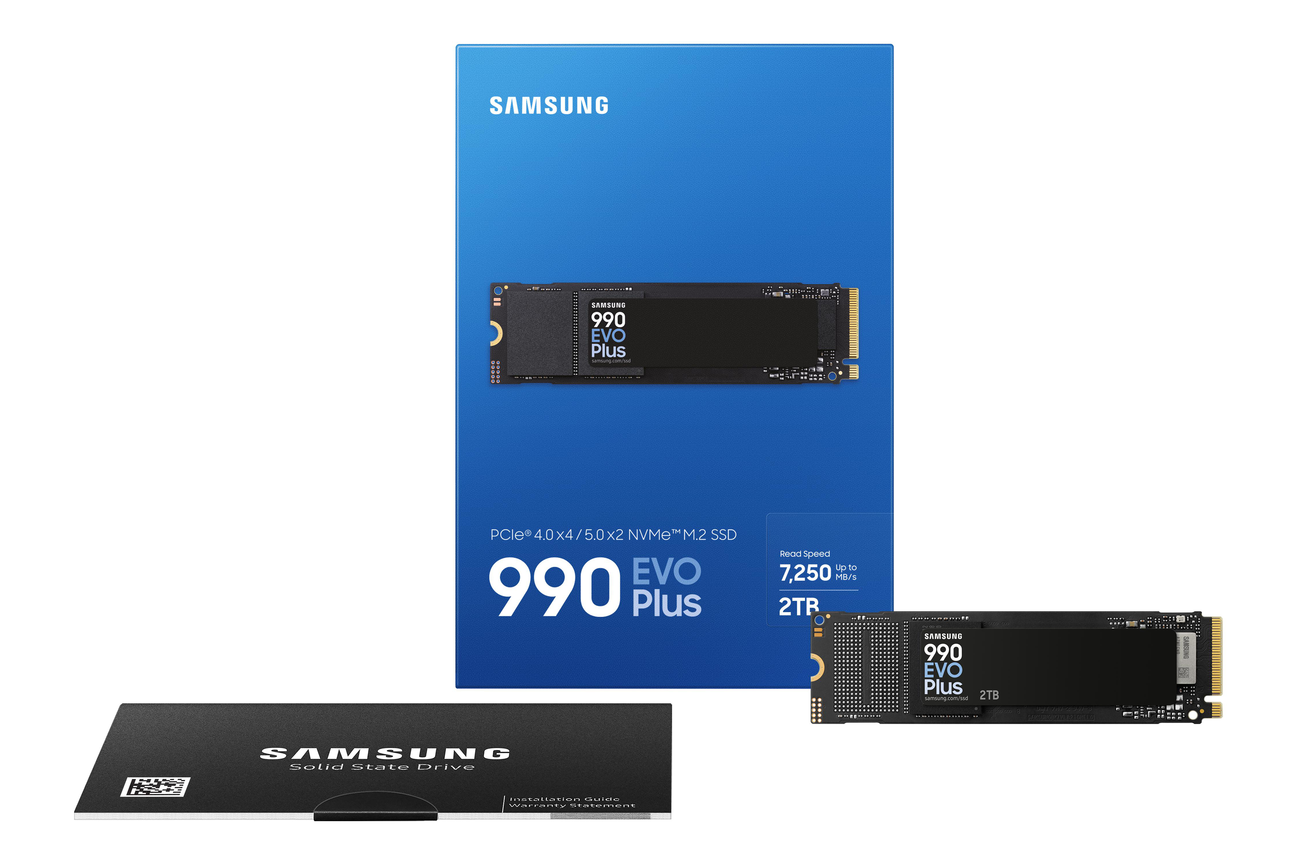 Eine Samsung SSD-Box und zwei NVMe-SSDs.