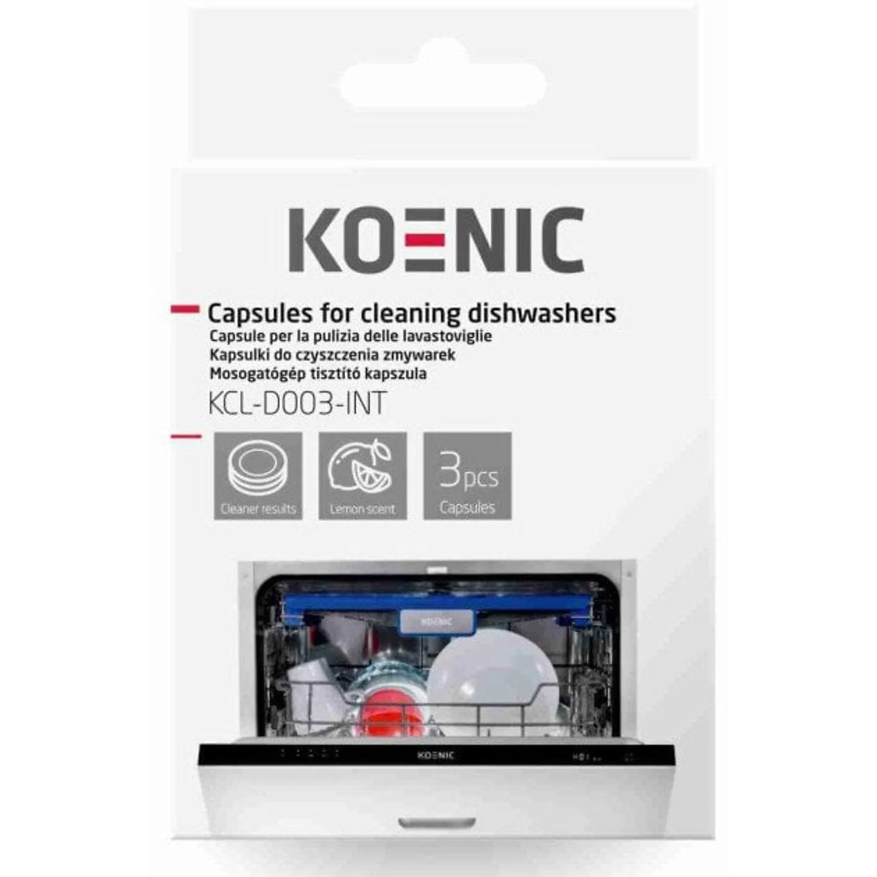 KOENIC KCLD003INT Mosogatógép tisztító tabletta 3 db x 20 g