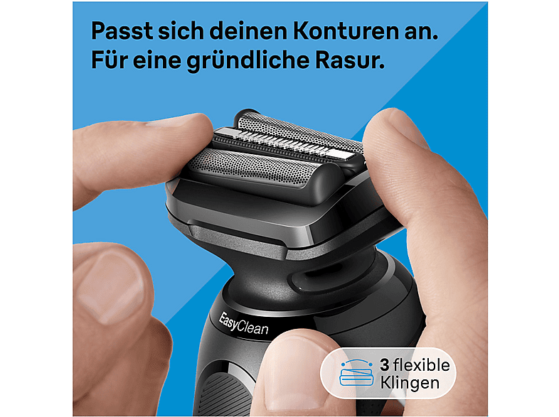 Thumbnail - BRAUN 52-N7200cc Rasierer Series 5 Schwarz (Cassette, Reinigungsstation: Ja)