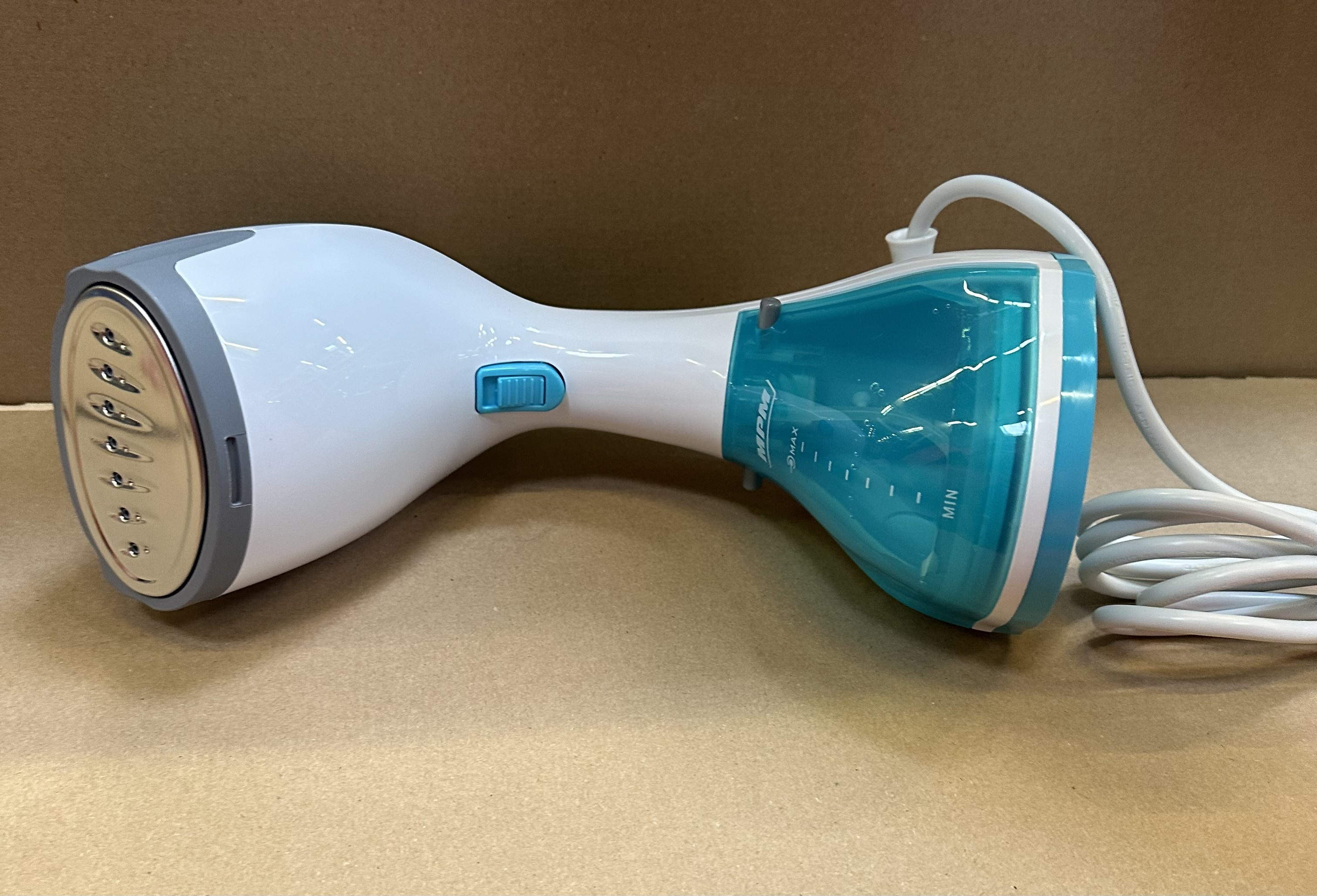 OUTLET - Parownica do ubrań MPM MZP-01 1200W Biało-błękitny