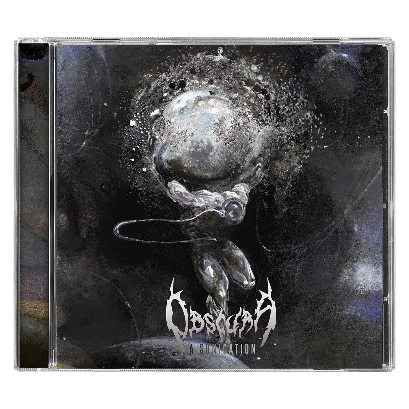 Eine CD-Hülle mit einem abstrakten Kunstdesign auf dem Cover.