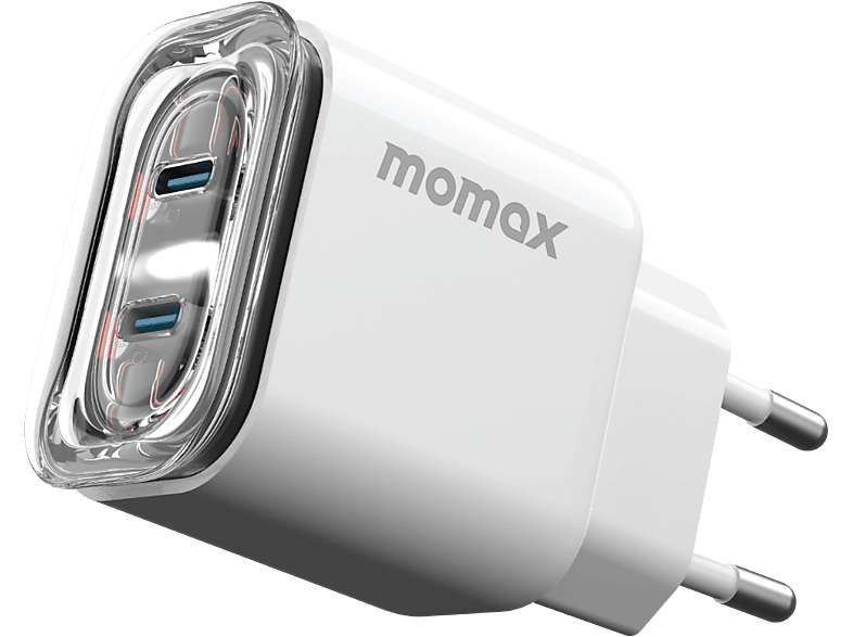 MOMAX UM51EUW 1-Charge Flow 35W 2-Port Şarj Cihazı (EU) Beyaz