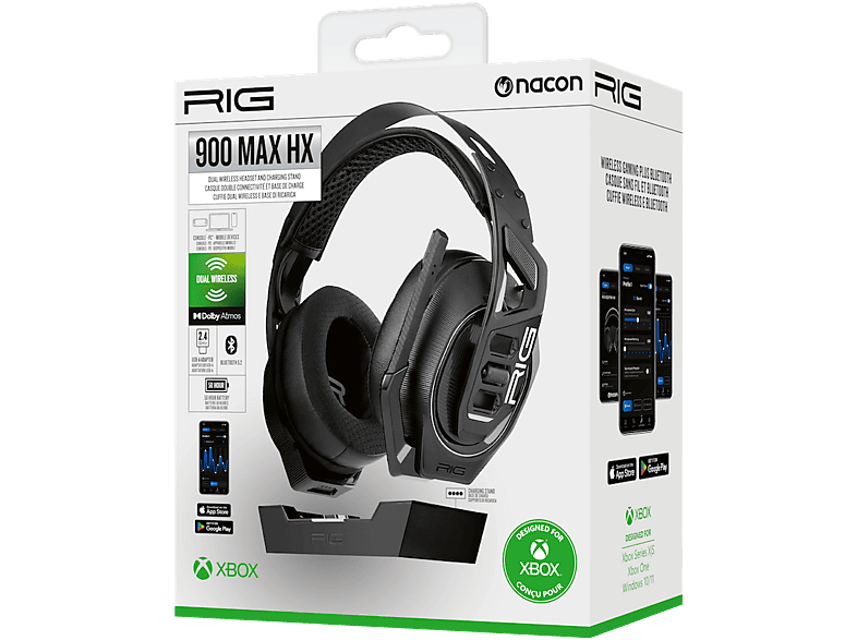 Nacon 900 Max HX Dual Wireless Gaming Headset mit Basisstation für Xbox X/S, Xbox One, PC, Bluetooth Geräte — Foto 2 von 2