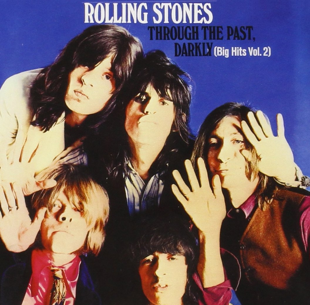 Album borító a The Rolling Stonesszal. Öt férfi látható a képen, kék háttérrel. Az album címmel van ellátva.