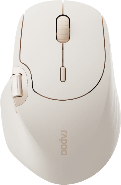 RAPOO MT560 Multimode vezeték nélküli optikai egér, bluetooth + 2,4 GHz, max 4000DPI, bézs (226117)
