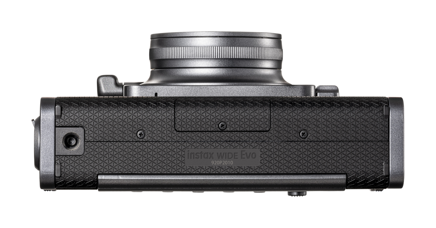 Black camera base: INSTAX WIDE EVO, 920P 2010 text is visible.
