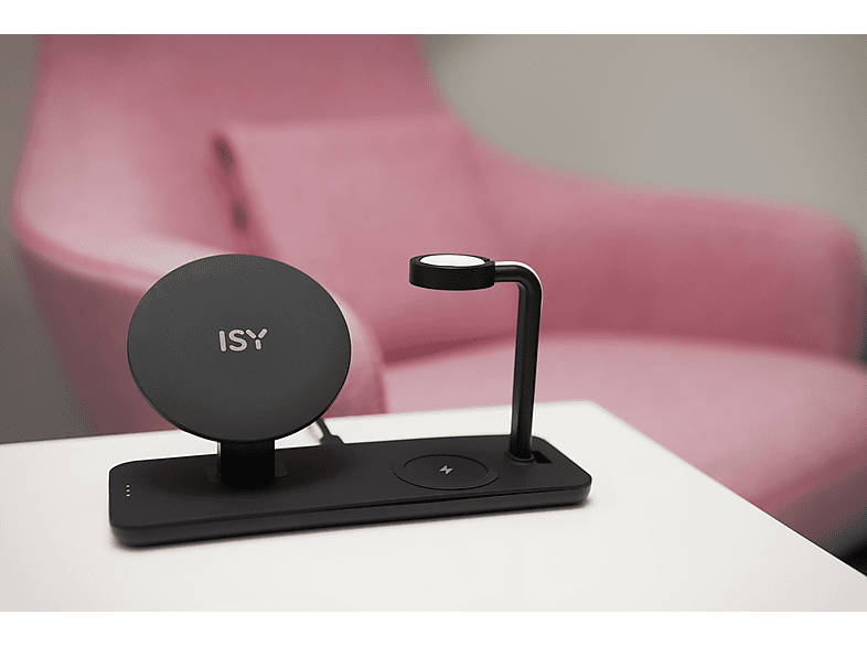 Thumbnail - ISY IMC-6015 3-in-1 Ladestation Universal, Schwarz