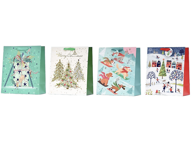 Torebka prezentowa CANPOL TL-30S 27 x 33 cm Świąteczna Mix wzorów Wielokolorowy