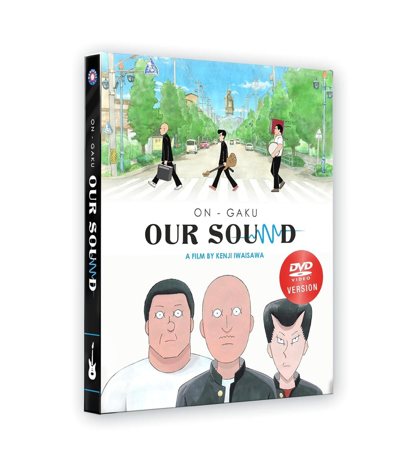 Eine DVD-Hülle mit drei Zeichentrickfiguren auf dem Cover und einer Straße.