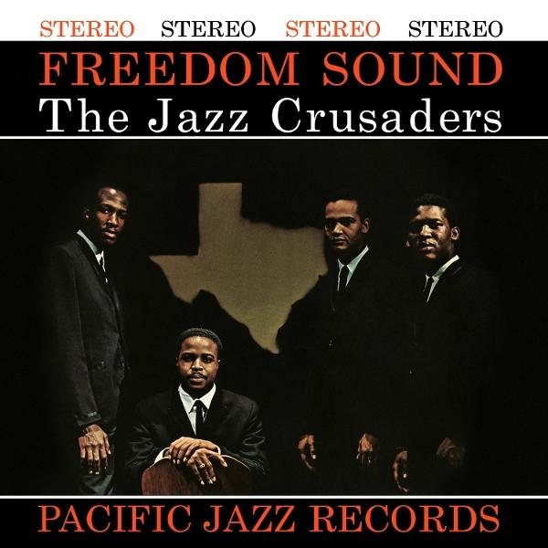 A 'Freedom Sound' album borítója a The Jazz Crusaders-től. Négy fekete férfi öltönyben.