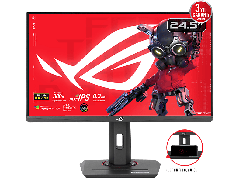 ASUS Rog Strix XG259QNG 24.5 inç 380Hz 0.3ms IPS LED FHD Gaming Monitör