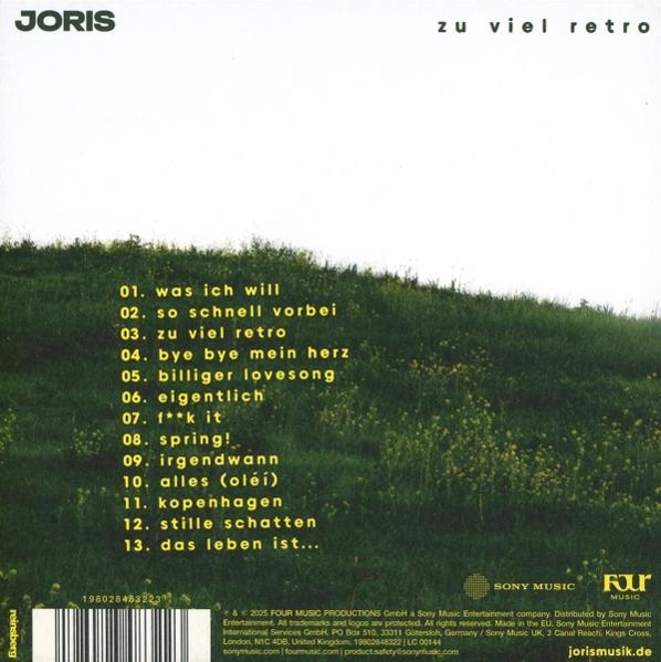 Rückseite einer Musik-CD mit Titelliste.