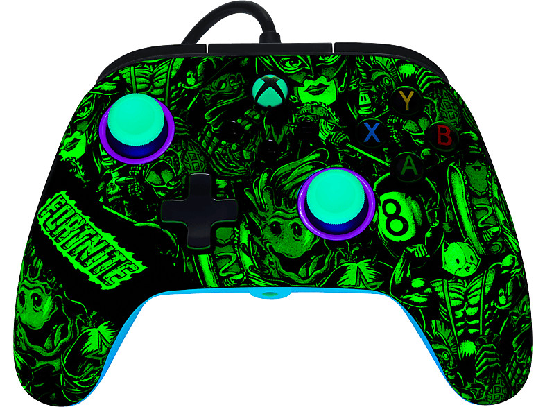 Thumbnail - POWERA Advantage Wired - Fortnite Glow Controller Mehrfarbig für Xbox Series S, X, One, PC