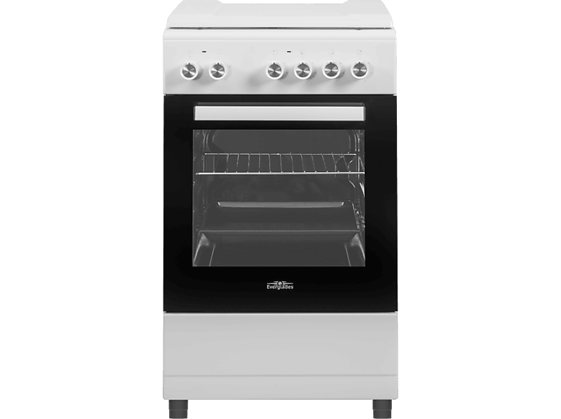 Everglades Evck5100 Elektrisch Fornuis Wit 50cm