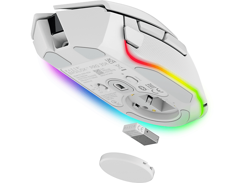 RAZER Basilisk V3 Pro 35K Ergonomic Draadloze Gamingmuis Wit