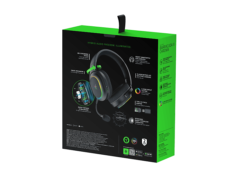 Kwmobile Microfoon Voor Gaming Headset - Geschikt Vo Razer Barracuda X   10 Cm   In Zwart 1149201751