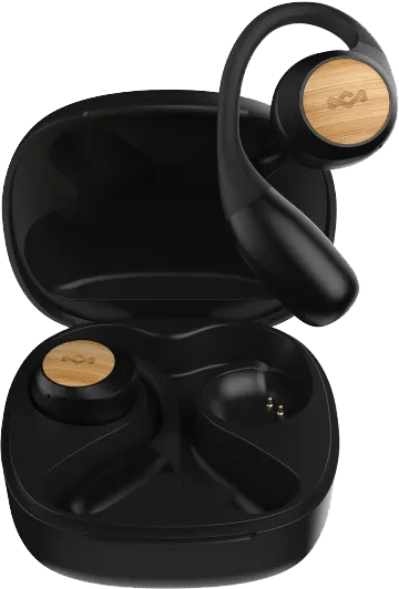 MARLEY Liberate Open-Ears True Wireless fülhallgató, fekete (EM-JE104-SB)