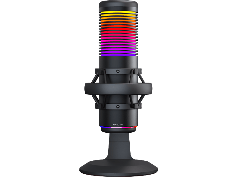 RAMPAGE Bemol RGB Shock Mount Masaüstü Mikrofon Siyah