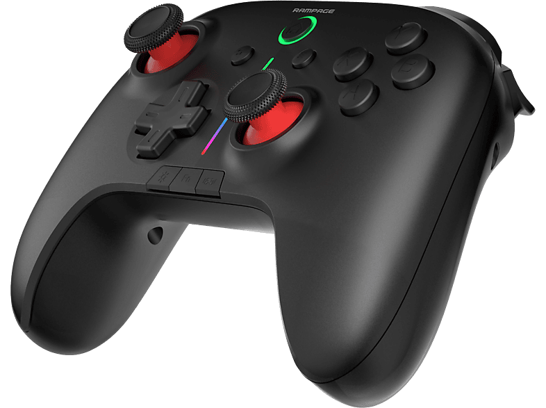 RAMPAGE Hydra BT + 2.4 GHz PC Gamepad RGB Joypad Oyun Kolu Siyah