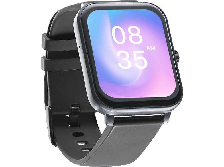 Cellular Line Smartwatch ION pro square für bluetoothfähige Geräte, Schwarz