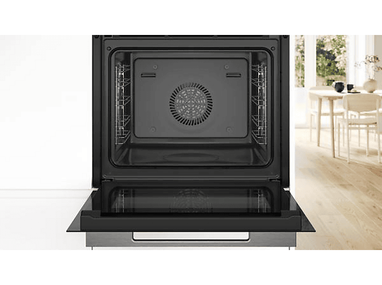 BOSCH HSG7361B1, Dampfbackofen (Einbaugerät, 71 l, 594 mm breit), Serie 8, Dampfgarfunktion