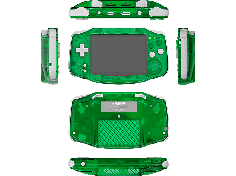 Consola retro - MyArcade Anbernic Retro RG34XX, 32GB, 1GB RAM LPDDR4, Pantalla IPS de 4", 3200mAh, Wifi y Bluetooth, Verde