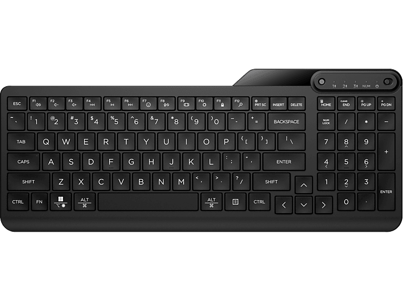 HP 460, Bluetooth-Tastatur für mehrere Geräte, Kabellos, Jack Black