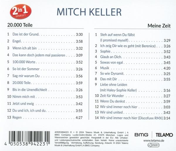 CD mit Musiktiteln, weißer Hintergrund.