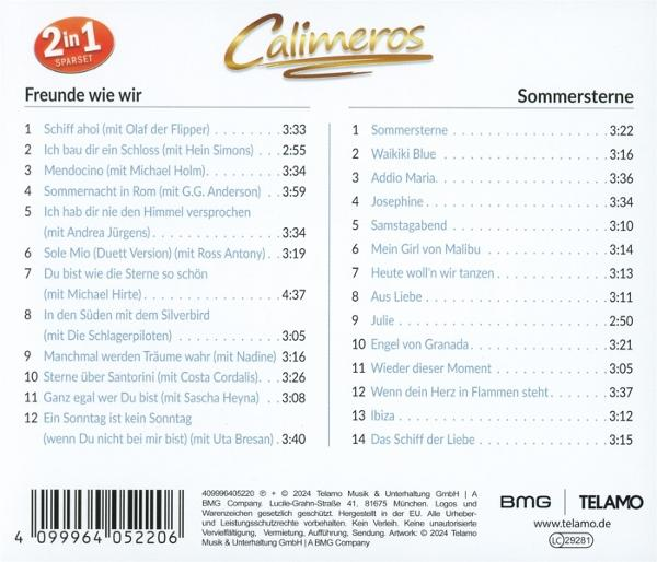 Ein CD-Cover mit Text und einer Liste von Songs.