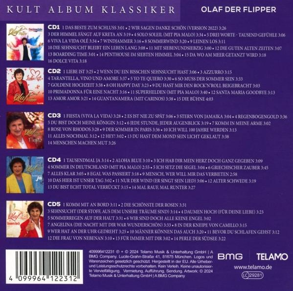 CD-Cover mit einer Frau in Rot und einer Liste von Liedern. Der Titel ist Klassiker.
