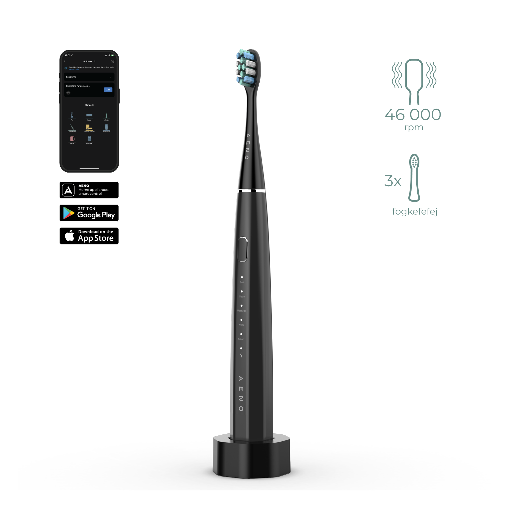 AENO ADB0002S Elektromos fogkefe