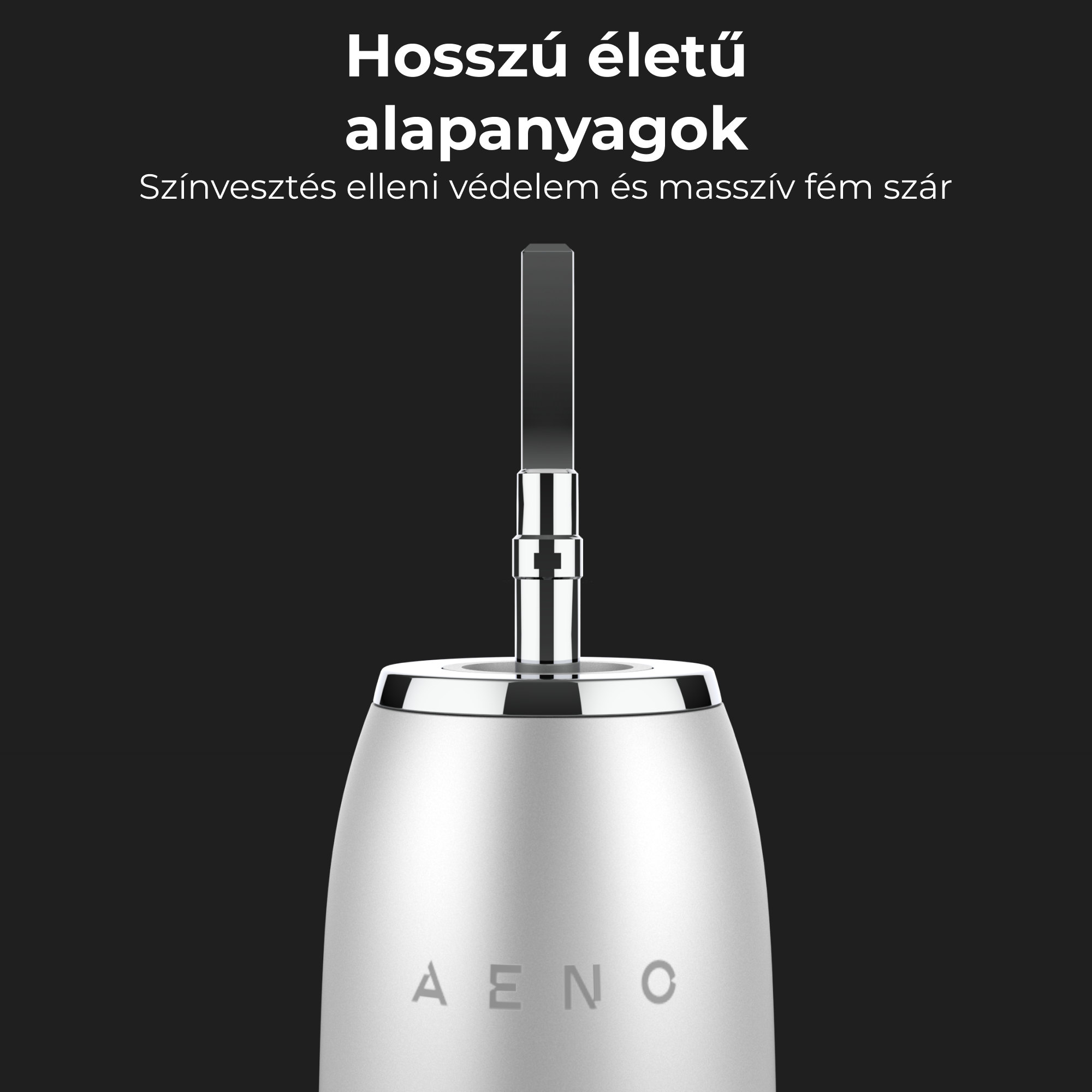 Hajvágó részlete, a szöveg azt mondja: 'Hosszu életű alapanyagok'.
