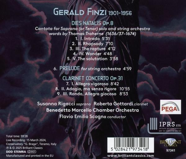 CD-Cover mit Text, der Musikstücke und Namen auflistet.
