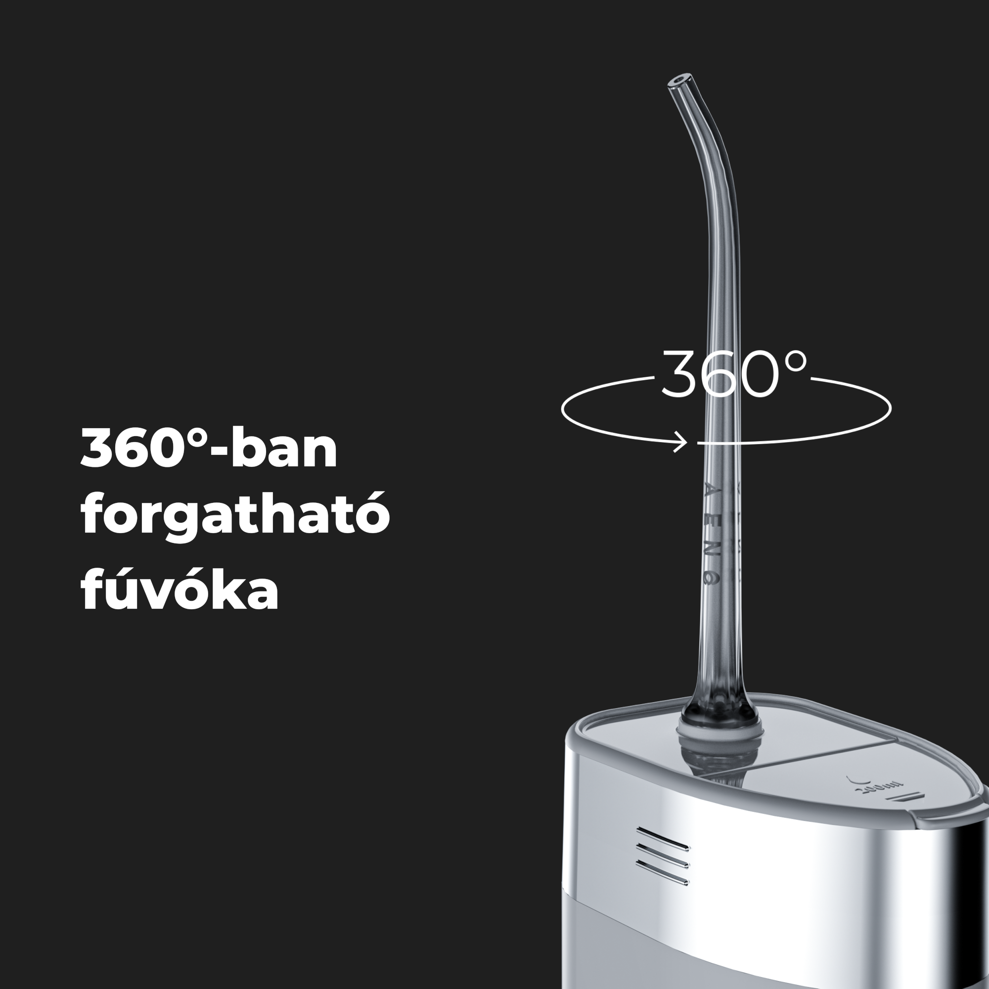Egy kéz egy telefont tart, amely egy e-receptkönyvet jelenít meg az AENO okos vízforralóhoz. Van egy QR-kód.