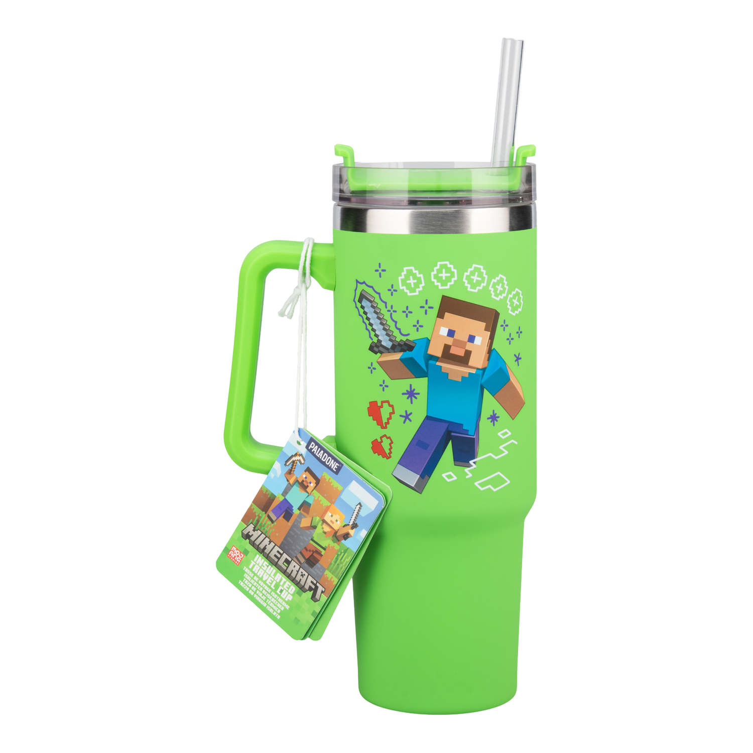 Paladone Xl 900ml Minecraft Reismok Met Rietje