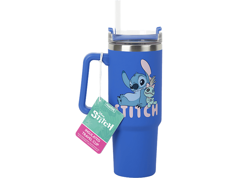 Paladone Reismok Xl Stitch 900ml Met Rietje Blauw (pp14794ls)